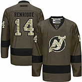 Glued New Jersey Devils #14 Adam Henrique Green Salute to Service NHL Jersey,baseball caps,new era cap wholesale,wholesale hats